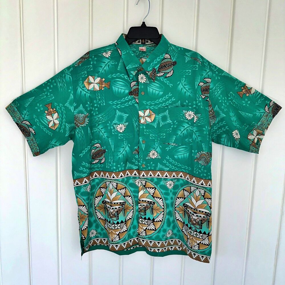 Vintage Jay Jay's Hipwear Hawaiian Shirt Casual Button Down Size XL